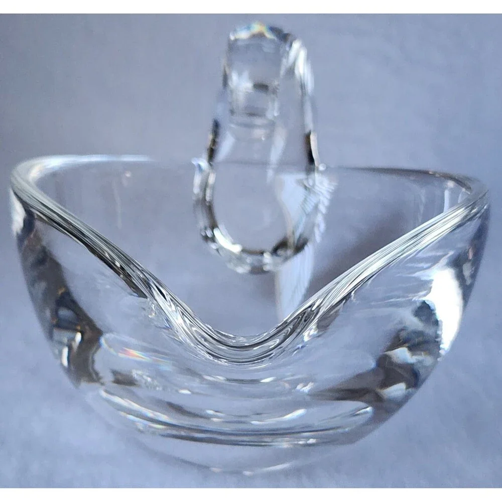 Beautiful Steuben Crystal Clear Art ~ Gravy/Sauce Boat ~ Signed!